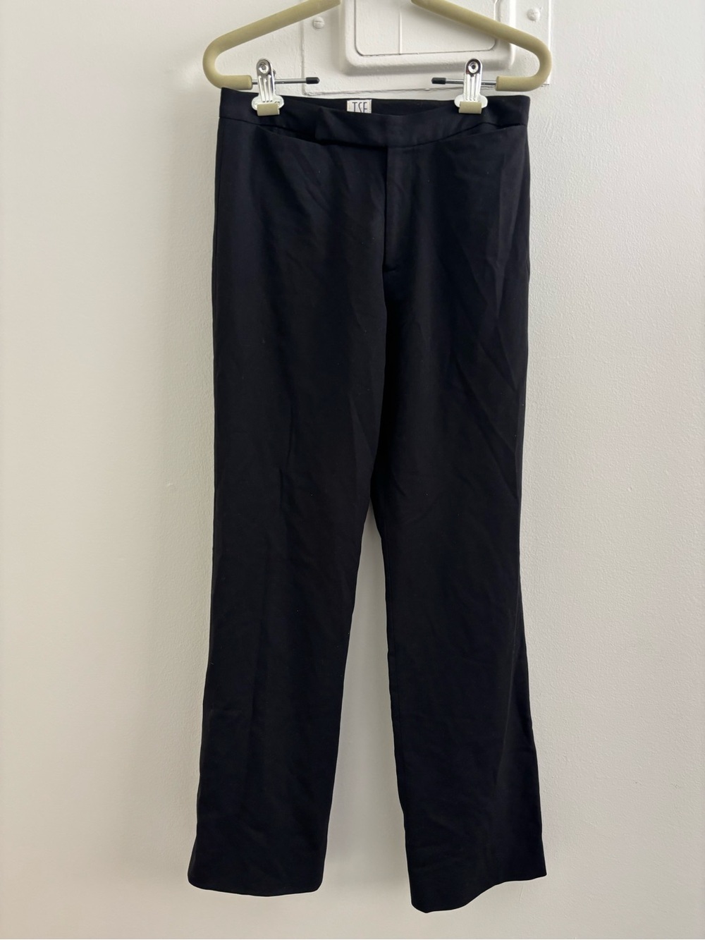 TSE Black Straight-Leg Dress Pants